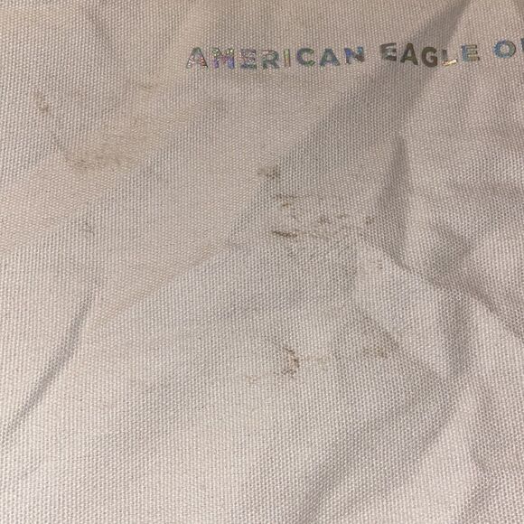 ✨HP✨American Eagle Outfitter AEO Metallic Holographic Canvas Tote Bag✨ - Picture 8 of 10